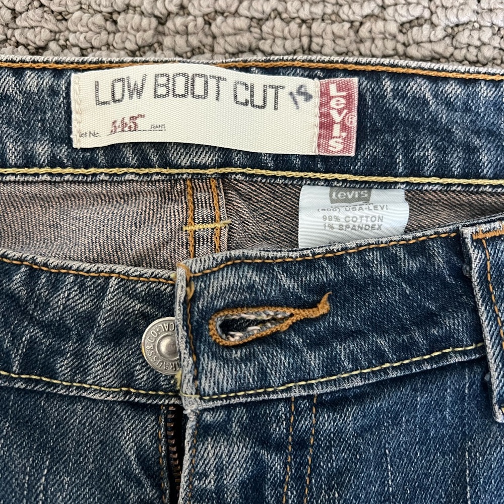 Levi's Low Boot Cut Denim Jeans, Men’s 12 - Picture 4 of 5